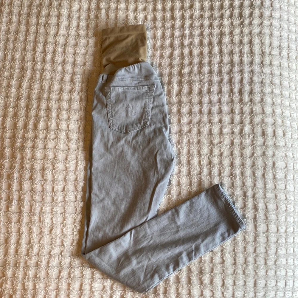 AG Adriano Goldschmied Baby Blue Maternity Jeans sz 27 - Picture 1 of 6